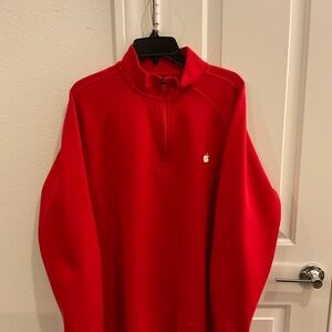 Half-zip Apple Sweatshirt Red SZ XL Pre-owned